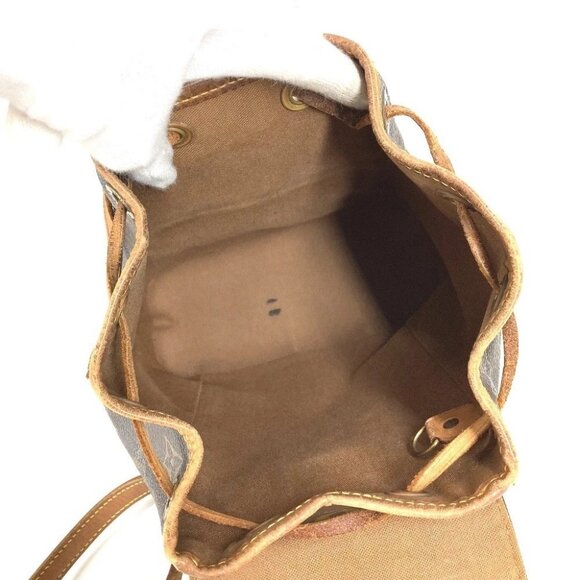 LOUIS VUITTON M51137 Monogram Mini Montsouris bag Backpack MonogramCanvas Brown - Picture 12 of 16